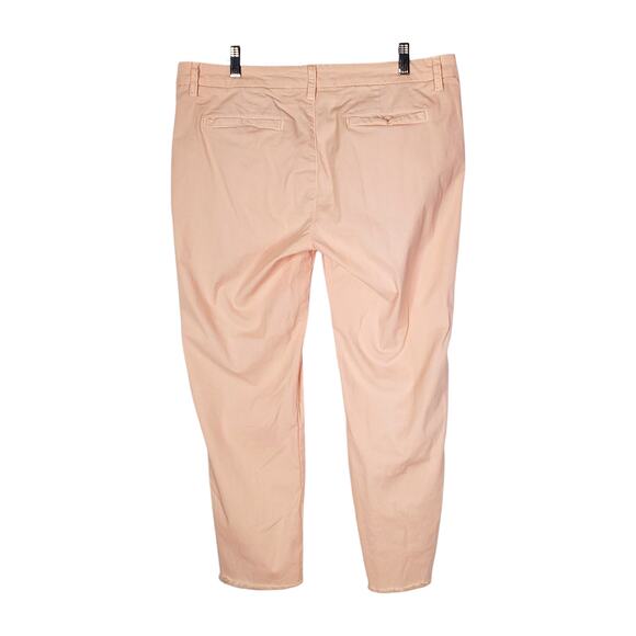 Frank & Eileen Wicklow Italian Chino Straight Pant Mid Rise Vintage Rose Size 12 - Picture 4 of 9